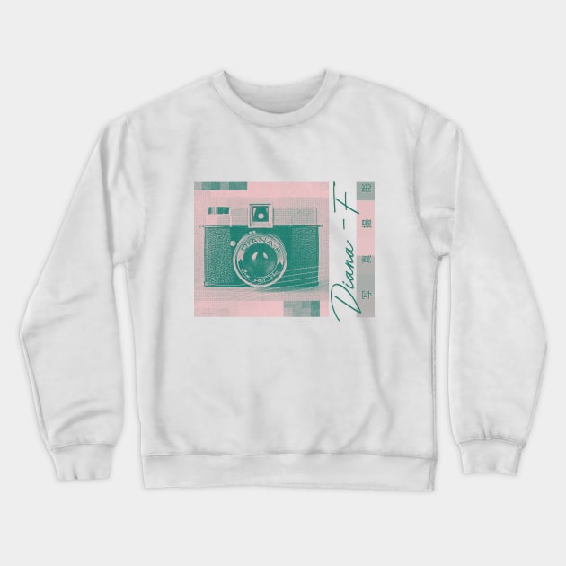 Diana F Camera Fan Design Crewneck Sweatshirt by unknown_pleasures